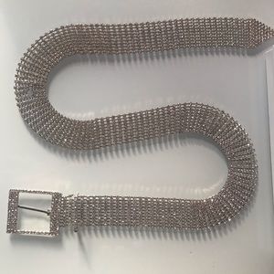 MESHKI ISA DIAMANTÉ RHINESTONE BELT ONE SIZE